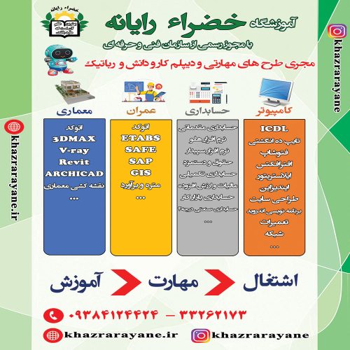 آموزشگاه کامپیوتر، حسابداری، عمران و معماری رشت